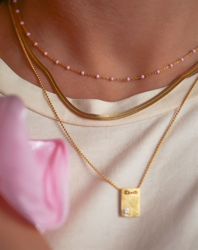 Enamel Copenhagen - Caroline Halskæde - Guldfarvet